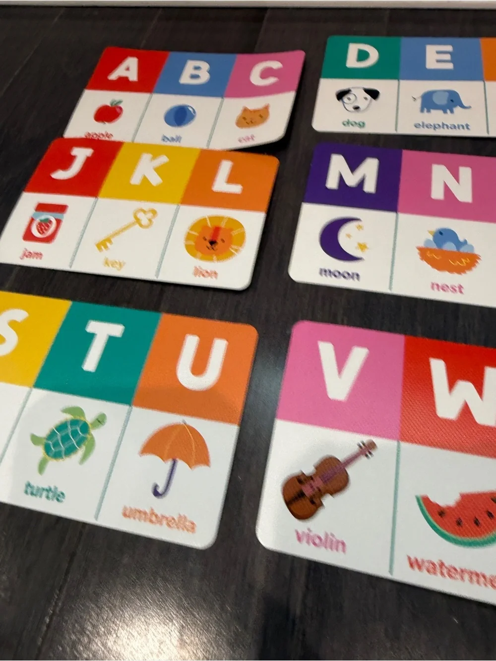Ms Rachel Colorful Alphabet Numbers Flash Cards for Kids Learning Set